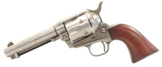 Picture of Taylors & Company 555136 1873 Cattleman 357 Mag Caliber With 4.75" Barrel, 6Rd Capacity Cylinder, Overall Antique Finish Steel & Walnut Grip 