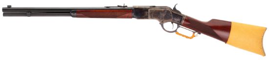 Picture of Taylors & Company 550239Com 1873 Comanchero 357 Mag Caliber With 10+1 Capacity, 18" Blued Barrel, Color Case Hardened Metal Finish & Walnut Straight Stock Right Hand (Full Size) 