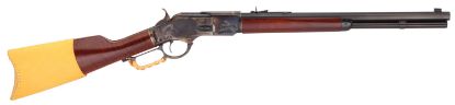 Picture of Taylors & Company 550172Com 1873 Comanchero 45 Colt (Lc) Caliber With 10+1 Capacity, 20" Blued Barrel, Color Case Hardened Metal Finish & Walnut Straight Stock Right Hand (Full Size) 