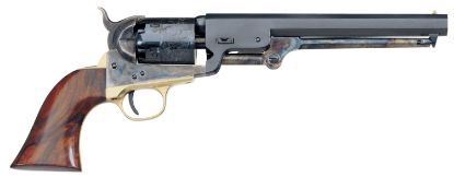 Picture of Taylors And Company 550779 1851 Navy Break Open 36 Cal Striker Fire 7.50" 6Rd Blued Frame Blued Barrel & Cylinder Walnut Grip 