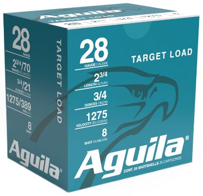 Picture of Aguila 1Chb2878 Target Load Competition 28Gauge 2.75" 3/4Oz 8Shot 25 Per Box/20 Case 