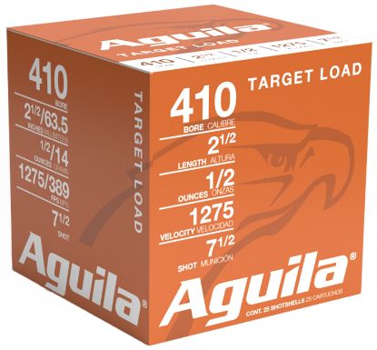 Picture of Aguila 1Chb4137 Birdshot High Velocity 410Gauge 2.50" 1/2Oz 7.5Shot 25 Per Box/20 Case 