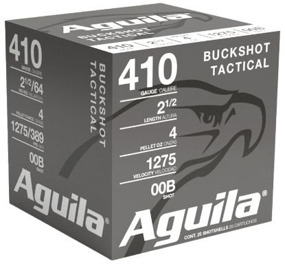 Picture of Aguila 1C4100ba Buckshot High Velocity 410Gauge 2.50" 1/2Oz 00Buck Shot 25 Per Box/20 Case 