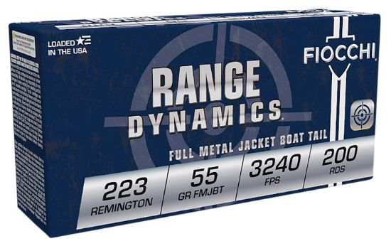 Picture of Fiocchi 223Ard Range Dynamics 223 Rem 55 Gr Full Metal Jacket Boat Tail 200/5 *Sold As A Case 