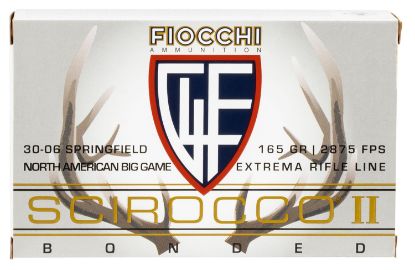 Picture of Fiocchi A3006sca Scirocco Bonded Extrema 30-06 Springfield 165 Gr Swift Scirocco Ii Bonded 20 Per Box/ 10 Case 