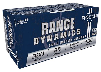 Picture of Fiocchi 380Ard10 Range Dynamics 380 Acp 95 Gr Full Metal Jacket 100 Per Box/ 10 Case 