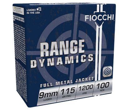 Picture of Fiocchi 9Ard100 Range Dynamics 9Mm Luger 115 Gr Full Metal Jacket 100 Per Box/ 10 Case *Range Pack 