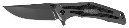 Picture of Kershaw 8300 Duojet 3.25" Folding Clip Point Plain Gray Ticn 8Cr13mov Ss Blade Gray Ticn Stainless Steel Handle Includes Pocket Clip 