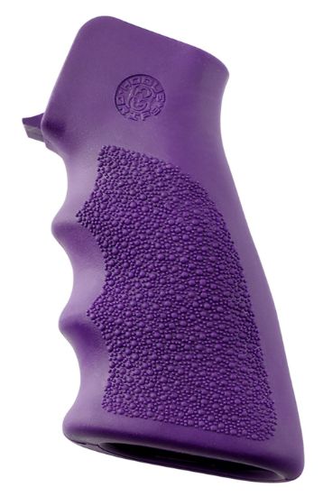 Picture of Hogue 15006 Overmolded Grip Cobblestone Purple Rubber With Finger Grooves For Ar-15, M16 