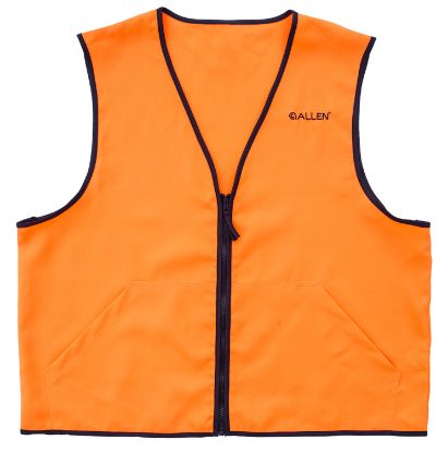 Picture of Allen 15766 Deluxe Hunting Vest Large Orange Polyester 