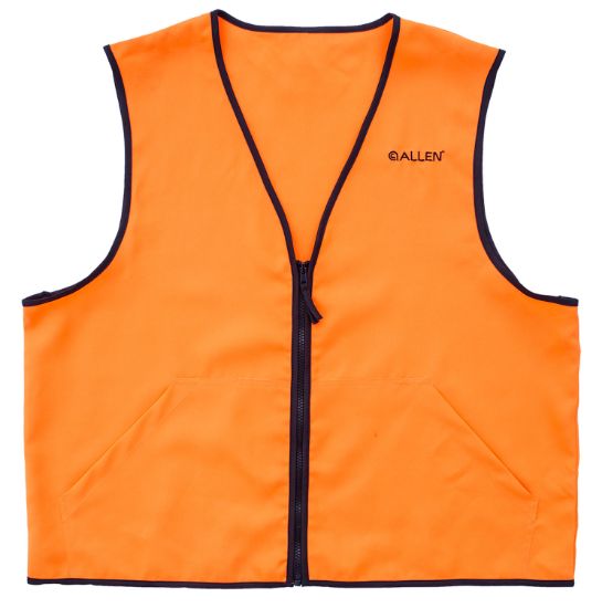 Picture of Allen 15766 Deluxe Hunting Vest Large Orange Polyester 