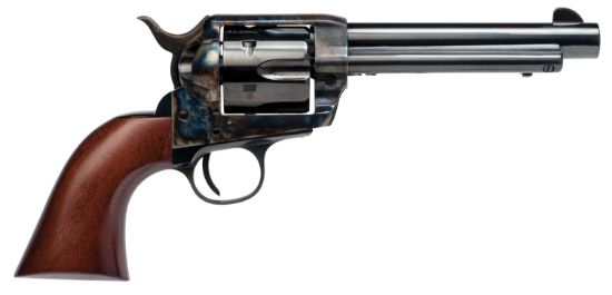 Picture of Cimarron Pp401 Frontier Pre-War 1896-1940 38 Special/357 Mag 6 Shot, 5.50" Blued Steel Barrel, Blued Cylinder, Color Case Hardened Steel Frame, Walnut Grip, Exposed Hammer 