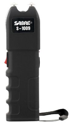 Picture of Sabre S1009 Tactical Stun Gun W/Flashlight Black Plastic 1.25 Uc Pain Rating 