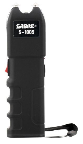 Picture of Sabre S1009 Tactical Stun Gun W/Flashlight Black Plastic 1.25 Uc Pain Rating 