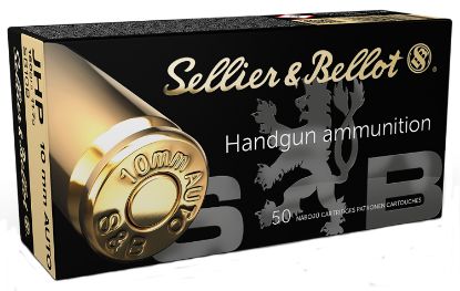 Picture of Sellier & Bellot Sb10b Handgun 10Mm Auto 180 Gr Jacket Hollow Point 50 Per Box/ 20 Case 