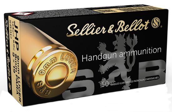 Picture of Sellier & Bellot Sb9d Handgun 9Mm Luger 124 Gr Jacket Hollow Point 50 Per Box/ 20 Case 