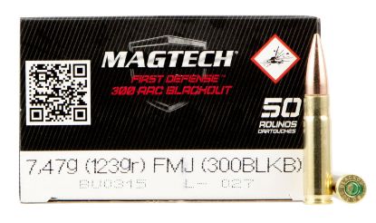 Picture of Magtech 300Blkb Tactical/Training 300 Blackout 123 Gr Full Metal Jacket 50 Per Box/ 20 Case 