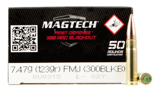 Picture of Magtech 300Blkb Tactical/Training 300 Blackout 123 Gr Full Metal Jacket 50 Per Box/ 20 Case 