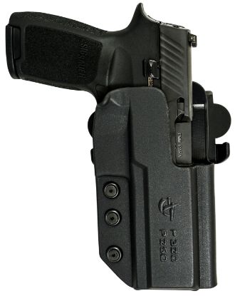 Picture of Comp-Tac C241gl051rbkn International Owb Black Kydex Belt Slide/Paddle Compatible With Glock 19 Gen1-4, Glock 23 Gen1-4, Glock 32 Gen1-4 Right Hand 