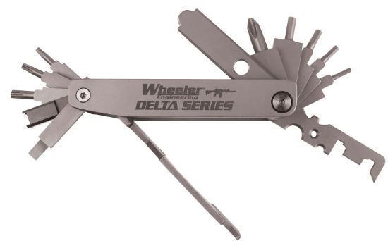 Picture of Wheeler 1078948 Delta Series Compact Multi-Tool Silver Folding Stainless Steel Ar Platform 