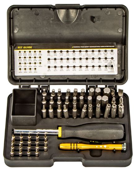 Picture of Wheeler 1081958 Sae/Metric Hex & Torx Screwdriver Set Black Multiple Universal 55 Pieces 