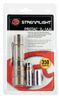 Picture of Streamlight 88073 Protac 1L-1Aa Everyday Carry Flashlight Coyote 40/150/350 Lumens White C4 Led 