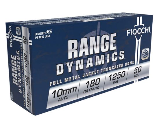 Picture of Fiocchi 10Ap Range Dynamics 10Mm Auto 180 Gr Full Metal Jacket Truncated Cone 50 Per Box/ 10 Case 