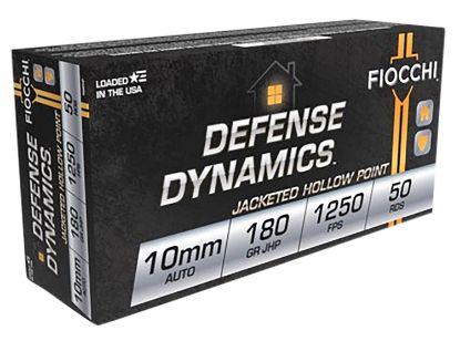 Picture of Fiocchi 10Aphp Defense Dynamics 10Mm Auto 180 Gr Jacket Hollow Point 50 Per Box/ 10 Case 