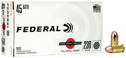 Picture of Federal Rtp45230 Range & Target 45 Acp 230 Gr Full Metal Jacket 50 Per Box/ 20 Case 