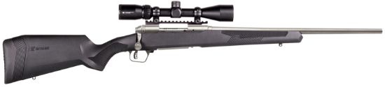 Picture of Savage Arms 57355 110 Apex Storm Xp 338 Win Mag 3+1 24", Matte Stainless Metal, Synthetic Stock, Vortex Crossfire Ii 3-9X40mm Scope 