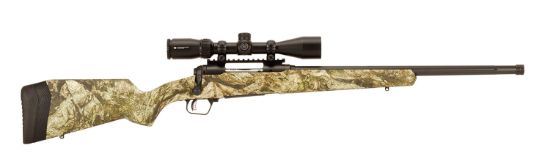 Picture of Savage Arms 57358 110 Apex Predator Xp 204 Ruger 4+1 20", Matte Black Metal, Mossy Oak Mountain Country Synthetic Stock, Vortex Crossfire Ii 4-12X44mm 