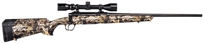 Picture of Savage Arms 57274 Axis Xp Full Size 223 Rem 4+1 22" Matte Black Button-Rifled Barrel, Drilled & Tapped Carbon Steel Receiver, Mossy Oak Break-Up Country Fixed Sporter Synthetic Stock, Weaver 3-9X40mm