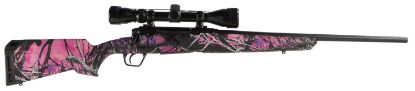 Picture of Savage Arms 57273 Axis Xp Compact Compact 7Mm-08 Rem 4+1 20" Matte Black Button-Rifled Barrel, Drilled & Tapped Steel Receiver, Muddy Girl Fixed Synthetic Stock, Weaver 3-9X40mm 