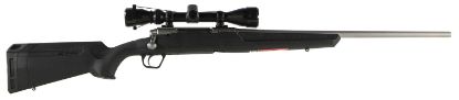 Picture of Savage Arms 57286 Axis Xp Full Size 223 Rem 4+1 22" Matte Stainless Button-Rifled Barrel, Matte Stainless Steel Drilled & Tapped Receiver, Matte Black Fixed Synthetic Stock, Weaver Scope 3-9X40mm 