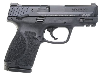 Picture of Smith & Wesson 11695 M&P M2.0 Compact 40 S&W 13+1, 3.60" Black Steel Barrel, Black Armornite Serrated Steel Slide & Polymer Frame W/Picatinny Rail 