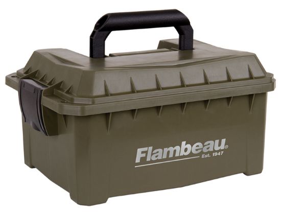 Picture of Flambeau 7415Sb Shotshell Ammo Can 12/20 Gauge 9.625" L X 7.5" W X 4.25" D 4 Boxes Tan 