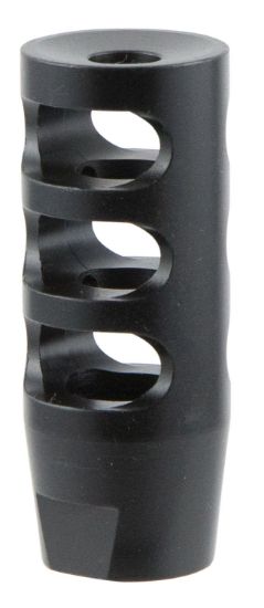 Picture of Tacfire Mz10023b Compact Compensator Black Nitride Steel With 5/8"-24 Tpi Threads, 2.50" Oal & 1" Diameter For 308 Win Ar-10 