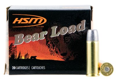 Picture of Hsm 45C7n20 Bear Load 45 Colt 325 Gr Wide Flat Nose 20 Per Box/ 20 Case 