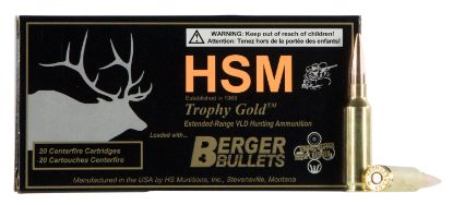 Picture of Hsm 65Crd130vld Trophy Gold Extended Range 6.5 Creedmoor 130 Gr Berger Hunting Vld Match 20 Per Box/ 25 Case 