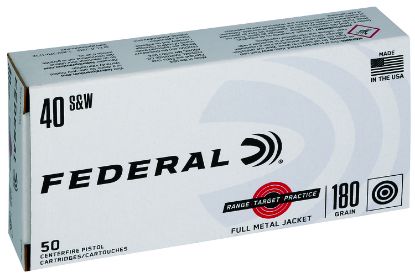 Picture of Federal Rtp40180 Range & Target 40 S&W 180 Gr Full Metal Jacket 50 Per Box/ 20 Case 