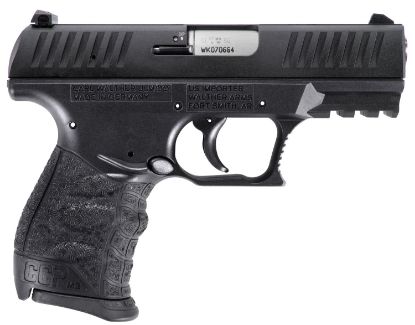 Picture of Walther Arms 5082500 Ccp M2 380 Acp 8+1, 3.54" Stainless Steel Barrel, Black Cerakote Serrated Steel Slide, Black Polymer Frame W/Picatinny Rail, Black Finger Grooved Grip, Manual Thumb Safety 