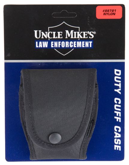 Picture of Uncle Mike's 88781 Duty Cuff Case Single Style Made Of Nylon With Black Finish & Flap For 2.25" Belt Sizes 