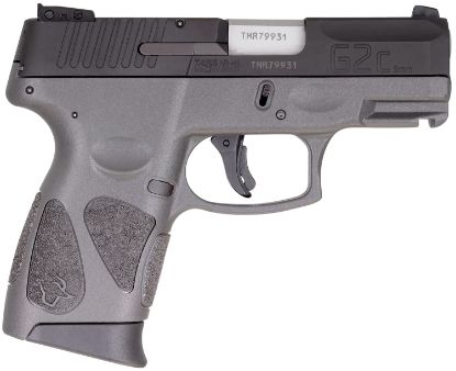 Picture of Taurus 1G2c93112g G2c Compact Frame 9Mm Luger 12+1 3.26" Matte Stainless Steel Barrel, Matte Black Serrated Alloy Steel Slide, Gray Polymer Frame W/Picatinny Rail & Polymer Grip, Right Hand 