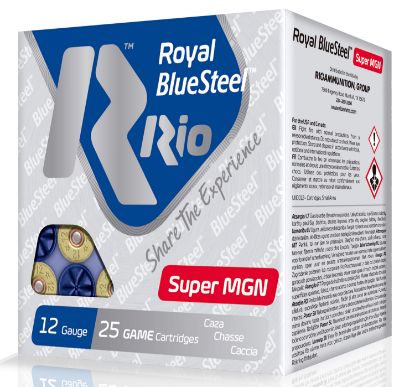 Picture of Rio Ammunition Rbssm40bb Bluesteel Royal 12 Gauge 3.50" 1 3/8 Oz 2 Shot 25 Per Box/ 10 Case 