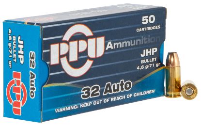 Picture of Ppu Ppd32a Defense 32 Acp 71 Gr Jacket Hollow Point 50 Per Box/ 20 Case 