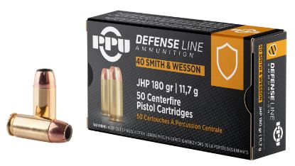 Picture of Ppu Ppd40 Defense 40 S&W 180 Gr Jacket Hollow Point 50 Per Box/ 10 Case 