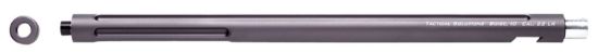 Picture of Tactical Solutions 1022Tegmg X-Ring Barrel 22 Lr 16.50" Gunmetal Gray Finish Aluminum Material Bull With Fluting & Threading For Ruger 10/22 