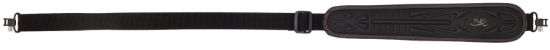 Picture of Browning 12232579 Range Pro Sling Made Of Charcoal Gray Nylon With 28"-40" Oal, Adjustable Design & Swivel For Rifle/Shotgun 