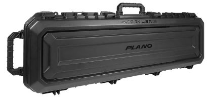 Picture of Plano Pla118521 All Weather Double Gun Case Black Polymer Foam Padding 