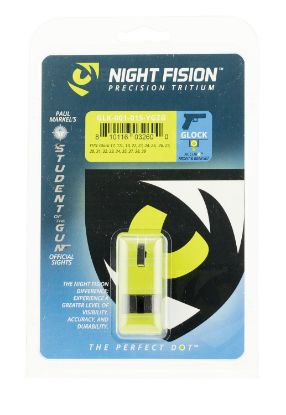 Picture of Night Fision Glk001015ygz Student Of The Gun Accur8 For Glock Black | Green Tritium Yellow Ring Front Sight Green Tritium Black Ring Rear Sight 
